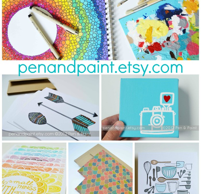 Giveaway: $30 to Pen and Paint {Etsy Shop}