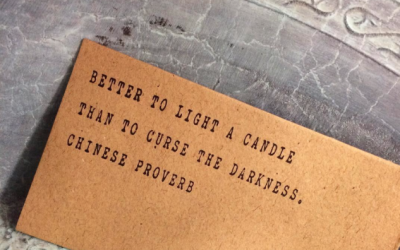 out of darkness, light