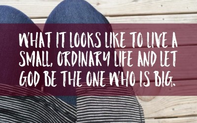 Letting God Be Big