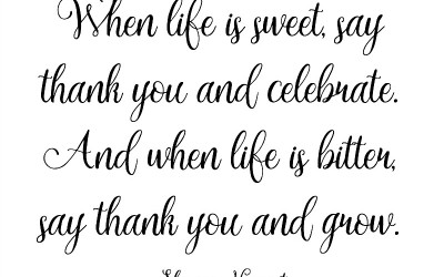 When Life Is Sweet {free print}