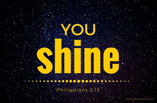 You don't have to be cut out. Because of Christ, you've already been placed in. We don't have to be more or try harder to achieve worldly success. We just have to shine like the stars against the dark of night.