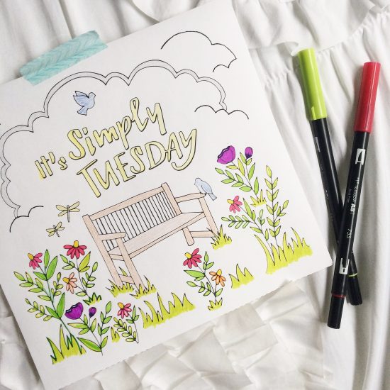 It's Simply Tuesday: An Adult Coloring Book