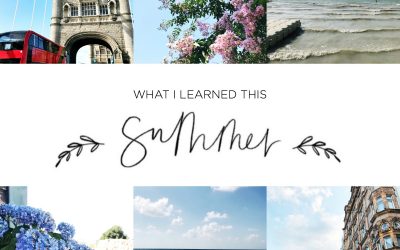 What I Learned This Summer