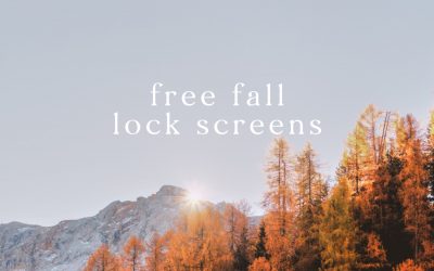 10 Free Fall iPhone Lock Screens