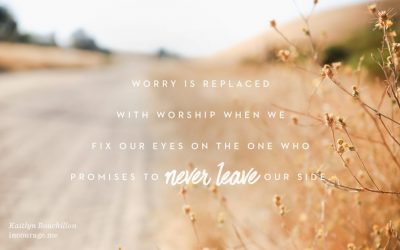 When Worry and Fear Weigh You Down