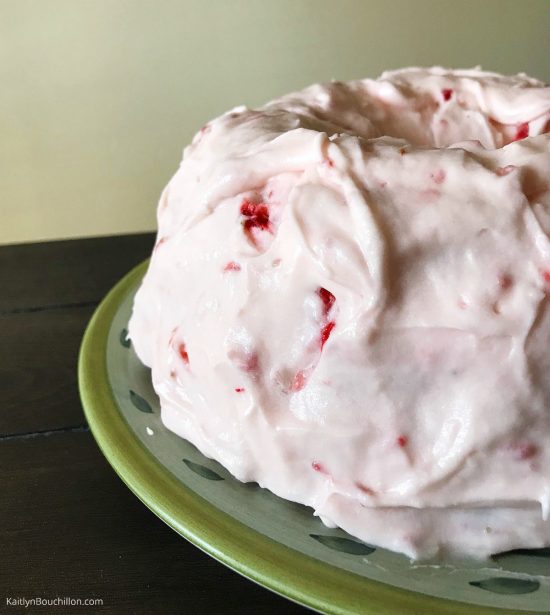 Amy Hannon's strawberry cake with frosting, from Euna Mae's. DELICIOUS.